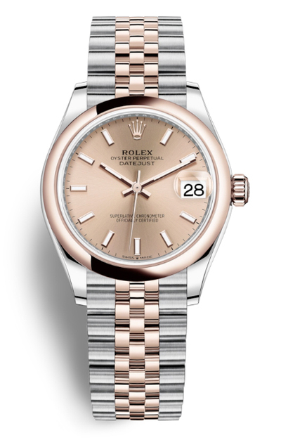 Rolex Datejust 31 Rose Dial Automatic Ladies Steel and Gold Watch Ref.278241psj (arb7783)
