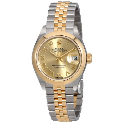 Rolex Lady Datejust 28mm Champagne Dial Jubilee Automatic Two Tone Watch - Article: 279163CRJ (beige, arb7637)