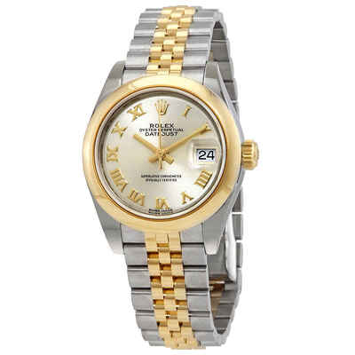 Rolex Lady Datejust 279163SRJ: Silver Dial, Steel & Yellow Gold Case (arb7647)