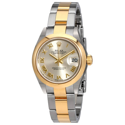 Rolex Lady Datejust 28 Silver Dial Steel and Yellow Gold Ref. 279163sro (arb7648)