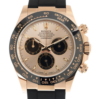 Pre-owned Rolex Cosmograph Daytona Chronograph 18kt Rose Gold Pink Dial Mens Watch Ref: 116515LN-0059 (black, arb24639)