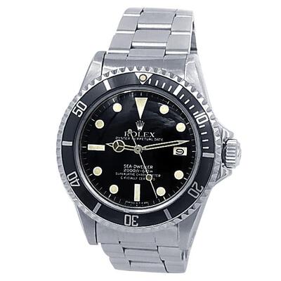 Pre-owned Rolex Sea Dweller Automatic Mens Watch 1665 Black Dial (black, arb5957)