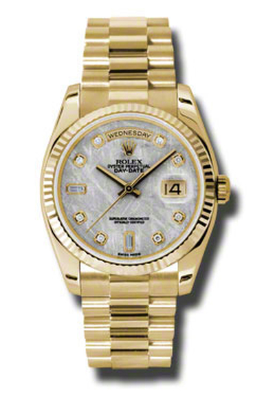 Rolex Day-Date Meteor Dial - Model 118238MTDP Yellow Gold (arb7470)