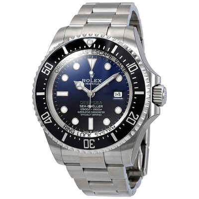 Rolex Deepsea D-Blue Dial Mens Oyster Watch, Model: 126660-0002 (black, arb4577)