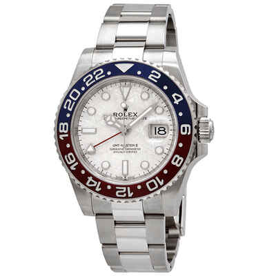 Rolex GMT-Master II Automatic Chronometer Meteorite Dial Pepsi Bezel Watch m126719blro M126719BLRO-0002 (blue, arb7266)