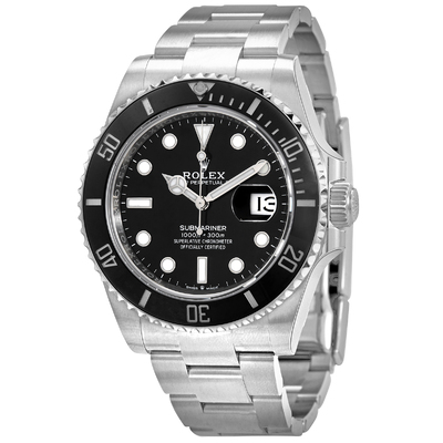 Pre-owned Rolex Submariner Automatic Chronometer Black Dial Mens Watch 126610LN (black, arb16297)
