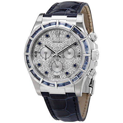 Rolex Cosmograph Daytona Mens Watch Diamond Dial Automatic Chronometer 116589 SBLDPAVL (blue, arb7218)