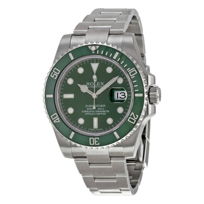 Rolex Submariner Hulk Green Dial Steel Mens Watch 116610lv (black, arb7687)