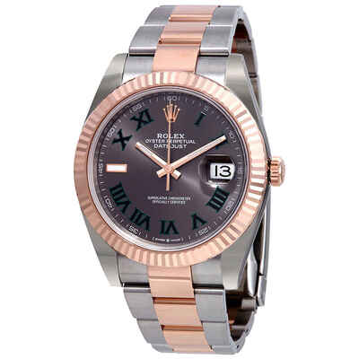Rolex Datejust 41mm Mens Watch, Caliber 3235 Auto with Everose Gold Accents Model: 126331GYRO M126331-0015 (arb5715)
