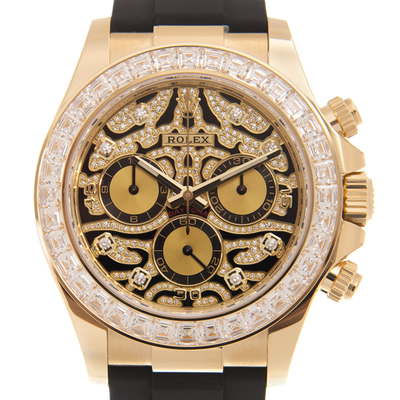 Rolex Cosmograph Daytona Eye of the Tiger Chronograph Automatic Chronometer Diamond Mens Watch 116588TBR-0003 (black, arb7435)