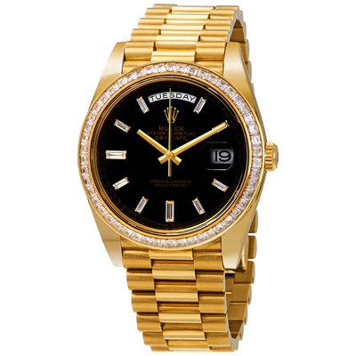 Rolex Day-Date President Black Dial Mens Watch 228398bkdp (black, arb6639)