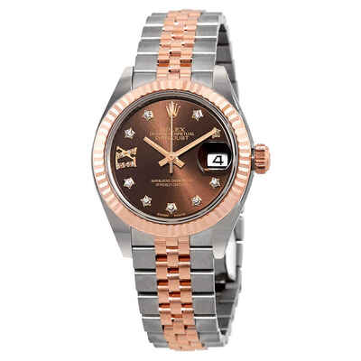 Rolex Lady Datejust Chocolate Diamond Dial Automatic Watch Ref. 279171CHDRJ M279171-0003 (brown, arb7356)