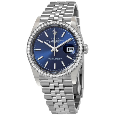 Rolex Datejust 36 Blue Dial Automatic Unisex Jubilee Watch 126284BLSJ (blue, arb7538)