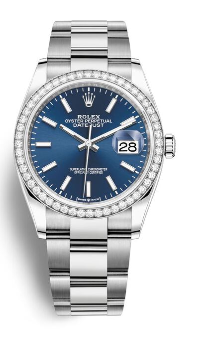 Rolex Datejust 36 Blue Dial Automatic Unisex Oyster Watch Ref. 126284BLSO (blue, arb7539)