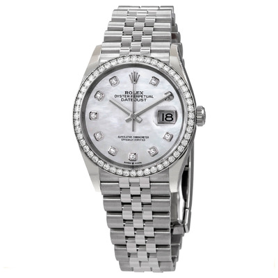 Rolex Datejust 36 Mother of Pearl Diamond Dial Automatic Unisex Jubilee Watch Reference Number: 126284MDJ (arb7542)