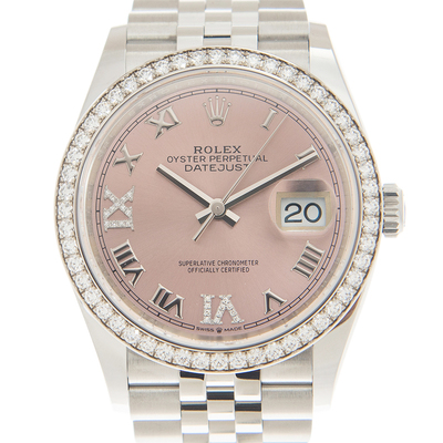 Rolex Datejust 126284PRDJ - Pink Diamond Dial Automatic Unisex Jubilee Watch (pink, arb7546)