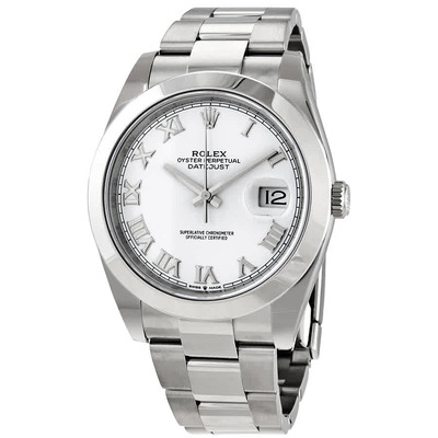 Rolex Datejust 41 Stainless Steel White Dial Oyster Watch, Model 126300WSO 126300WRO (arb3630)