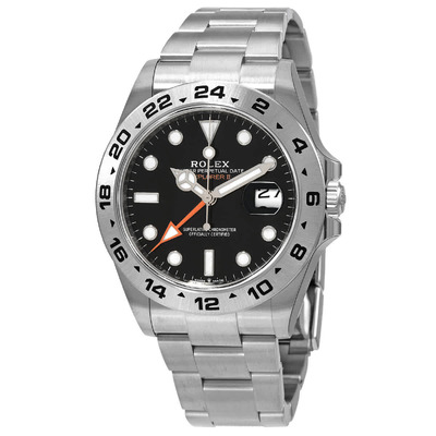 Rolex Explorer II Mens Automatic Chronometer Black Dial Watch Reference 226570BKSO M226570-0002 (black, arb4193)