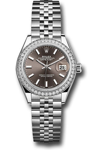 Rolex Lady Datejust Automatic Grey Dial Ladies Jubilee Watch 279384GYSJ (arb7861)