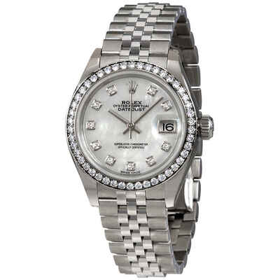 Rolex Lady Datejust Mother Of Pearl Diamond Dial Ladies Jubilee Watch Ref 279384MDJ (arb7863)