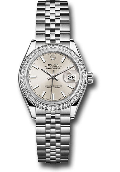 Rolex Lady Datejust Automatic Silver Dial Ladies Jubilee Watch 279384SSJ (arb7875)