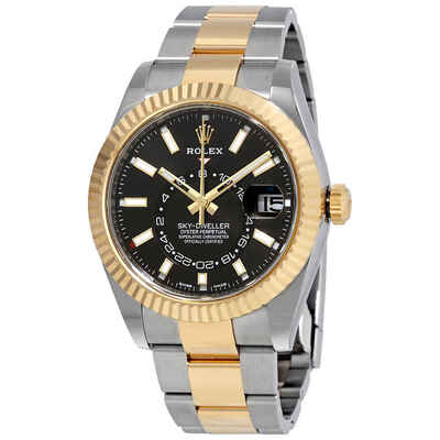 Rolex Sky-Dweller Automatic Mens 18kt Yellow Gold Oyster Watch Reference 326933BKSO (black, arb4620)