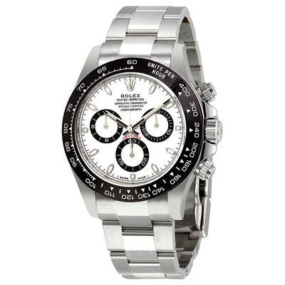 Rolex Cosmograph Daytona White Dial Stainless Steel Oyster Mens Watch Reference 116500WSO M116500LN-0001 (black, arb3621)