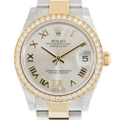 Rolex Datejust Lady 31 Diamond Silver-tone Dial Ladies Watch - Model No: 278383 GRDO (arb7030)