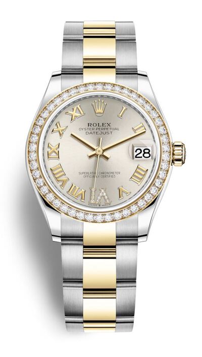 Rolex Datejust 31 'm278383rbr-0004' Silver Dial Automatic Ladies Steel and Yellow Gold Oyster Watch (arb7035)