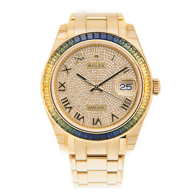 Rolex 86348 SAB Men's Automatic Chronometer Diamond Watch (blue, arb7920)