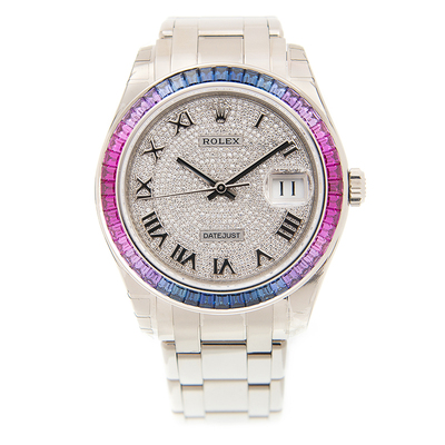 Rolex Pearlmaster 39 Diamond Watch Model 86349 PAVE 86349 SAFUBL (blue, arb7922)