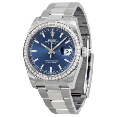 Rolex Oyster Perpetual Datejust 36 Blue Dial Stainless Steel Rolex Oyster Automatic Unisex Watch 116244BLSO (blue, arb3593)