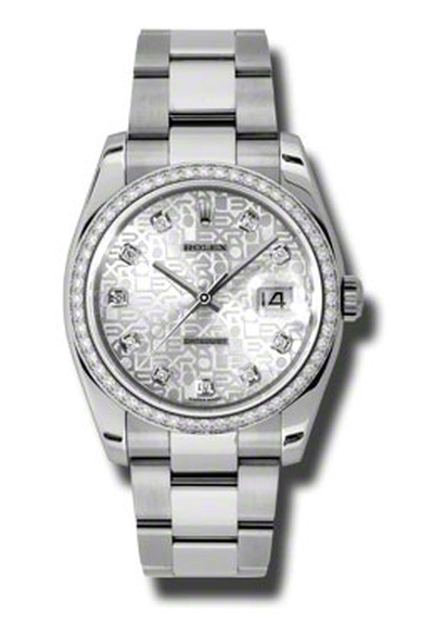 Oyster Perpetual Datejust 36 Silver Dial Stainless Steel Bracelet Automatic Ladies Watch Model 116244SJDO Rolex (arb3607)