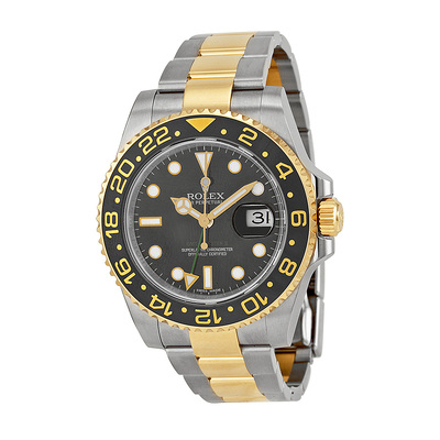 Pre-owned Rolex GMT-Master II Ref 116713LN Analog Black Dial Mens Automatic Watch (black, arb24707)