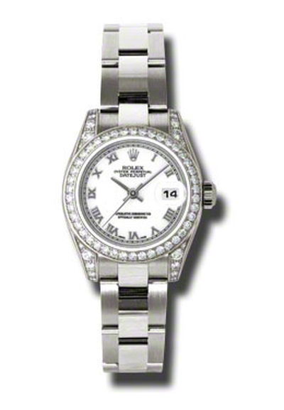 Rolex 179159WRO Lady Datejust White Dial (arb7574)