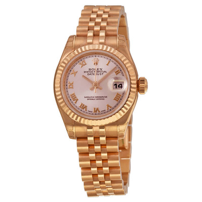 Rolex Lady Datejust 26mm Champagne Dial Pink Gold Jubilee Automatic Watch Reference: 179175CRJ (beige, arb7580)