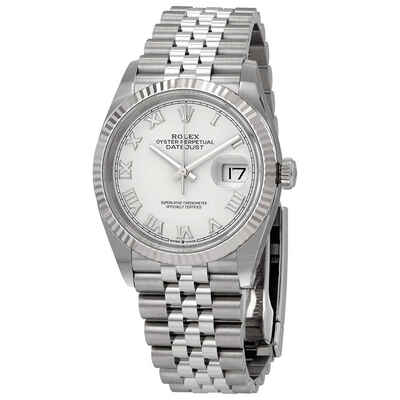 Rolex Datejust 36 Automatic White Dial Ladies Jubilee Watch Ref. 126234WRJ (arb6076)