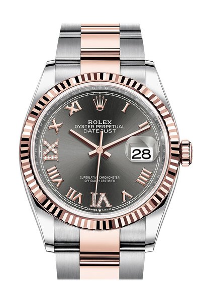 Rolex Datejust 36mm Diamond Dial Everose Gold Mens Watch Model:126231DRRDO (arb6047)