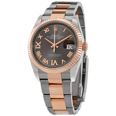 Rolex Datejust 31 Automatic Diamond Grey Dial Watch Ref. 126231GYRDO (arb6050)