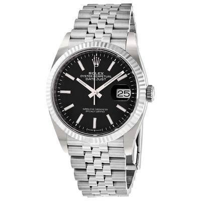 Rolex Datejust 36 Automatic Black Dial Ladies Watch Ref 126234bksj (black, arb7499)