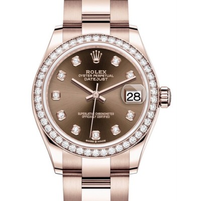 Rolex Datejust 31 Automatic Diamond Ladies 278285CHDO (brown, arb7840)