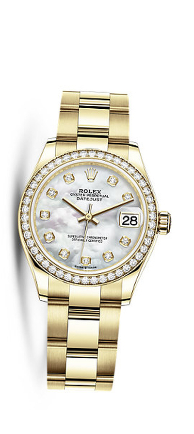 Rolex Datejust 31 Mother of Pearl Diamond Dial Automatic Ladies Watch Ref. No. 278288MDO (arb4592)