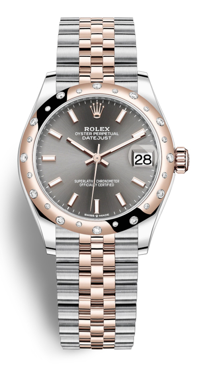 Rolex Datejust 31 'Dark Rhodium Automatic Diamond Ladies Watch' (Ref.278341drsj) (arb4615)