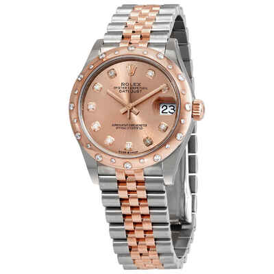 Rolex Datejust 31mm Ladies Watch Rose Dial, 18kt Everose Gold Jubilee Bracelet, Automatic Movement Model: 278341PDJ (arb7293)