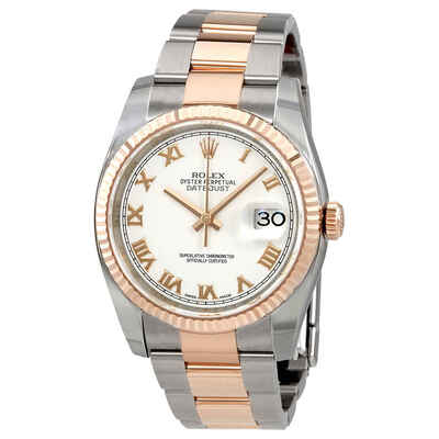 Rolex Oyster Perpetual Datejust 36 White Dial Mens Watch 116231WRO (blue, arb5663)