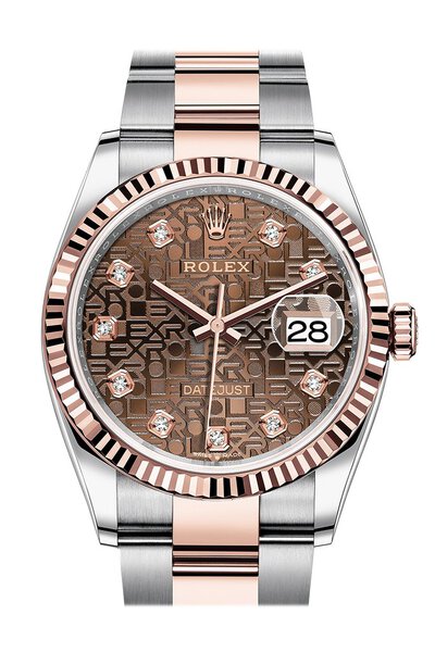 Rolex Datejust 36 Mens Diamond Dial Watch, Article No. 126231chjdo (brown, arb6045)