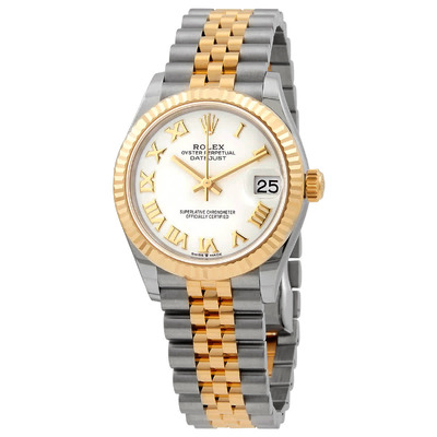 Rolex Datejust 31 White Dial Automatic Ladies Watch, Steel and Yellow Gold Jubilee Bracelet Ref. 278273WRJ (arb6696)