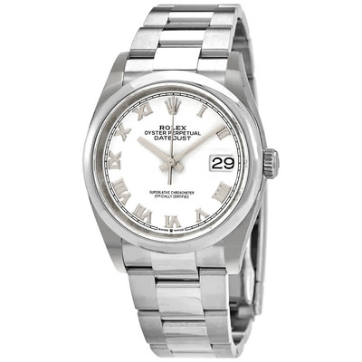 Rolex Datejust 36 Automatic White Dial Mens Oyster Watch 126200WRO (arb6556)