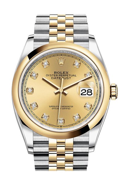 Rolex Datejust 126203-0017 Yellow Gold Dial Mens Watch M126203-0017 (beige, arb6576)