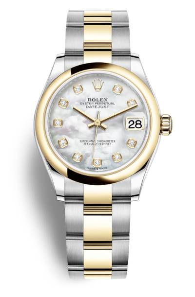 Rolex Datejust Ref. 278243MDO Ladies Steel & Yellow Gold Mother of Pearl Diamond Dial Jubilee Watch (arb5879)